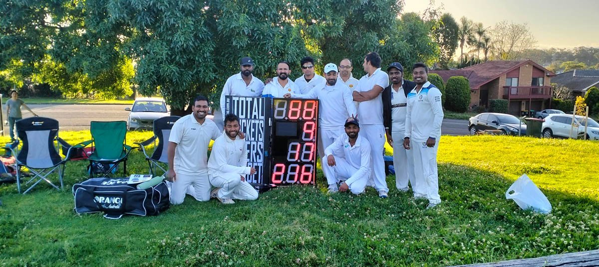 Cricket Scoreboard Used For A Cricket Match