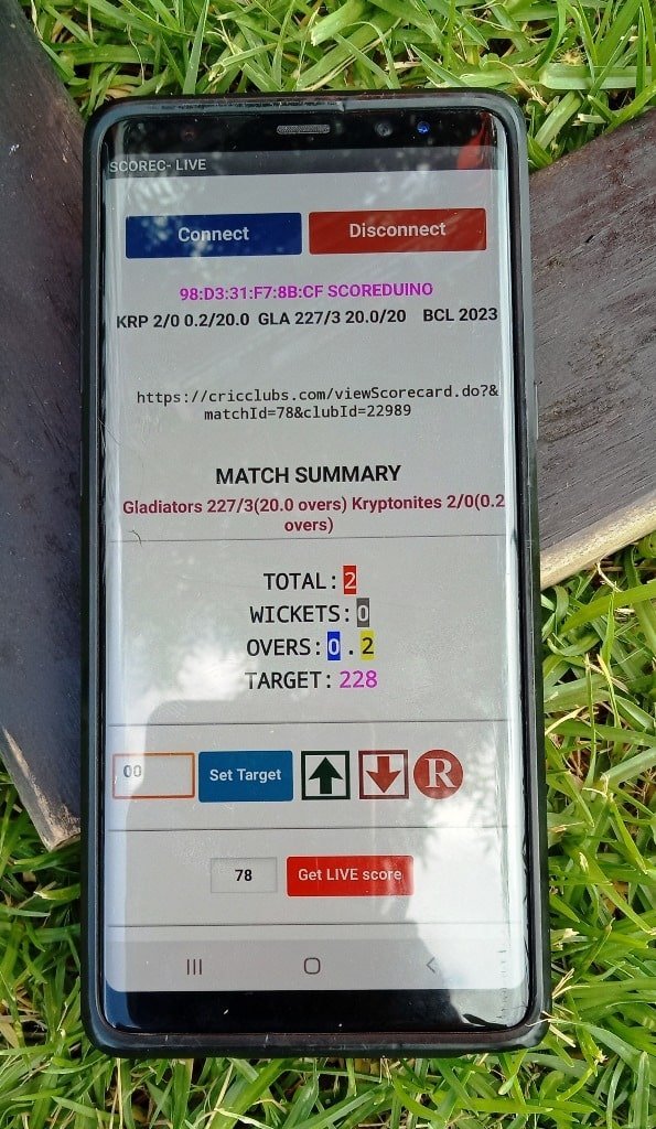 How to use the app for Cricket Scoreboard
