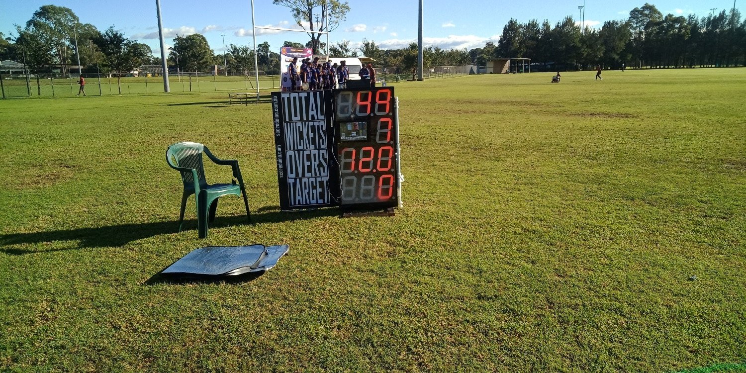 Cricket Scoreboard used for a community event in Easter