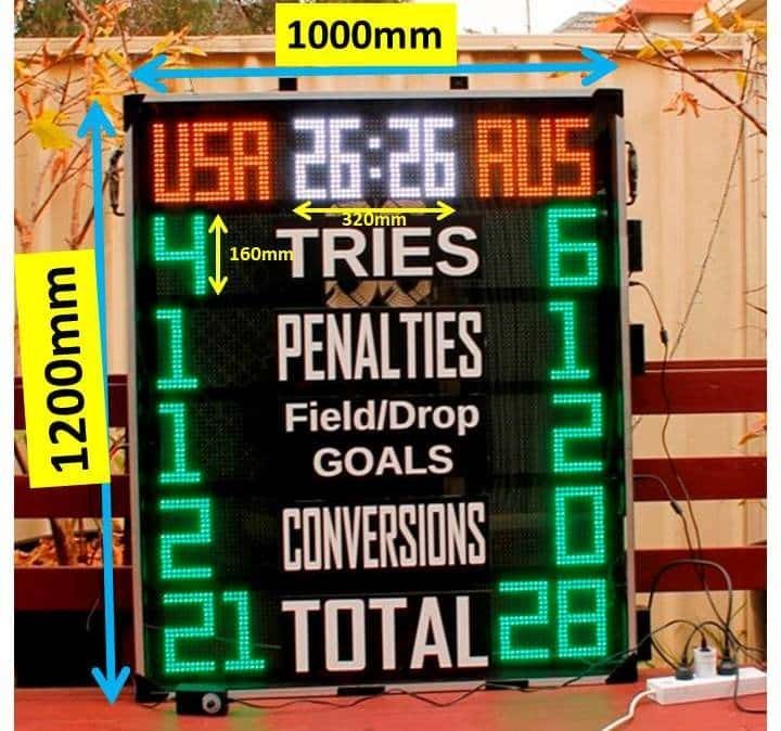 NRL Scoreboard Hire – Professional Digital Rugby League Scoreboard for Your Next Game