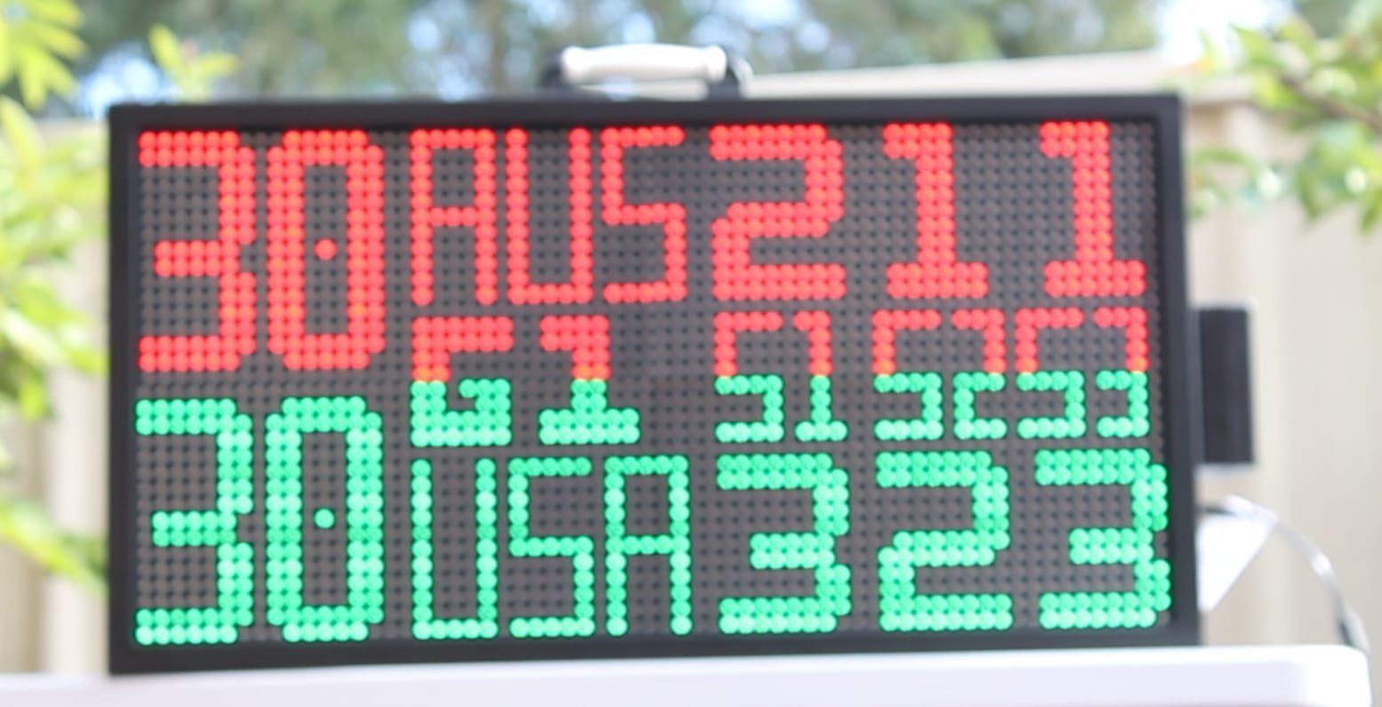 Rent Hire Portable Tennis Scoreboard for community matches in Sydney